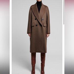 Max Mara atelier cashmere brown coat